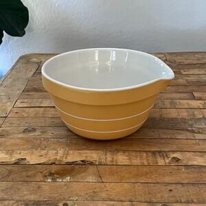 Mason Cash Batter Bowl 10.5" Striped Yellow Earthenware